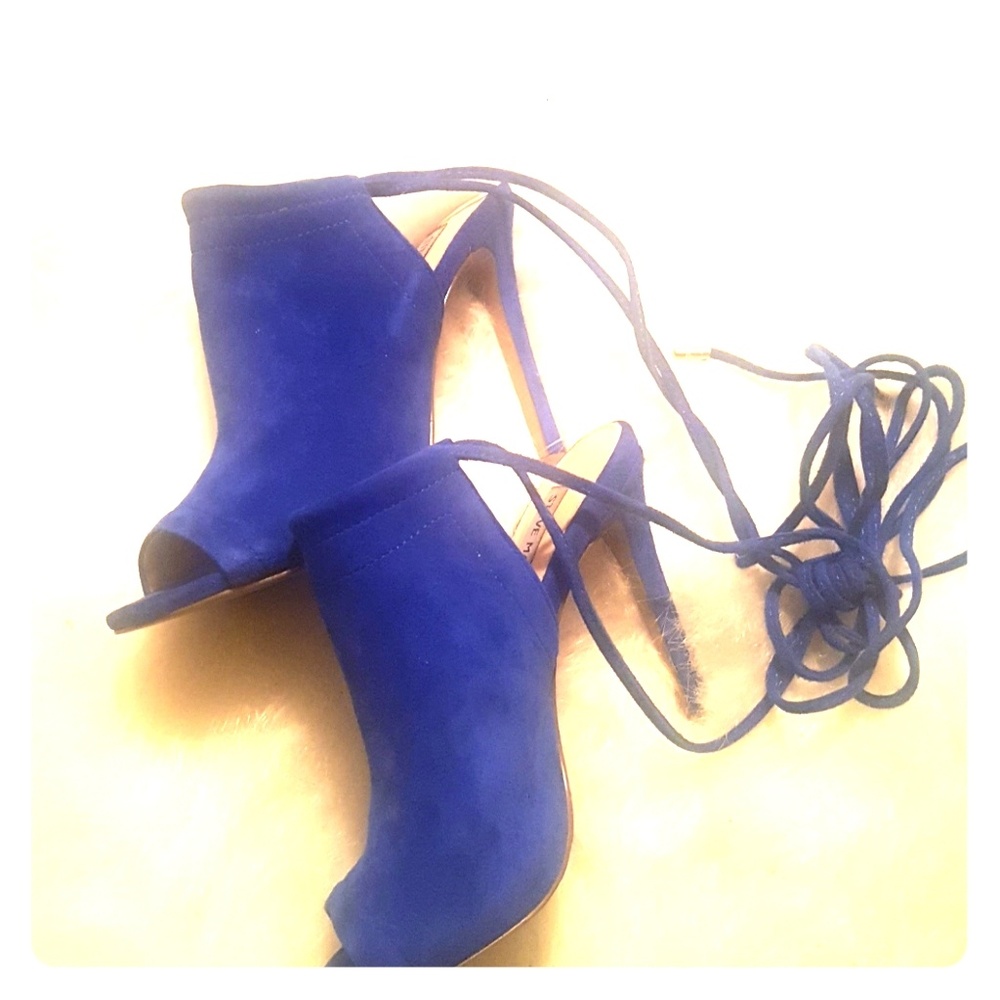 Blue Suede Heels